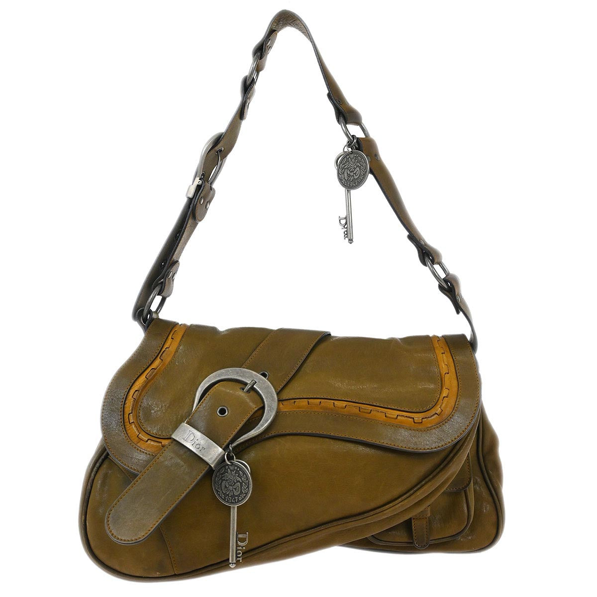 Christian Dior Brown Gaucho Shoulder Bag