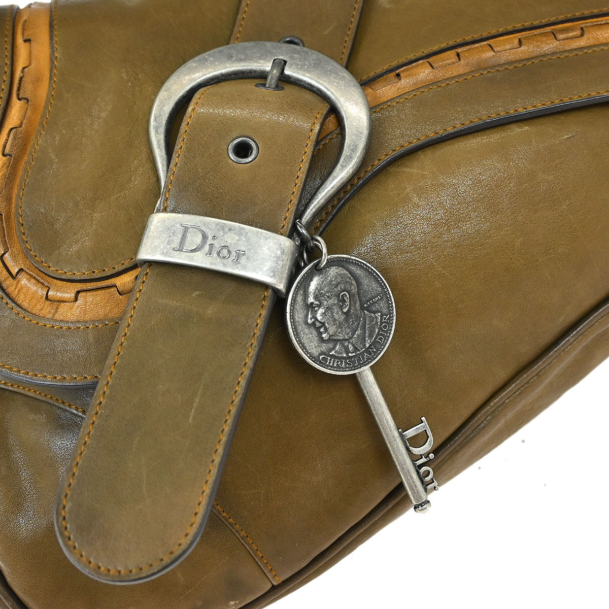 Christian Dior Brown Gaucho Shoulder Bag