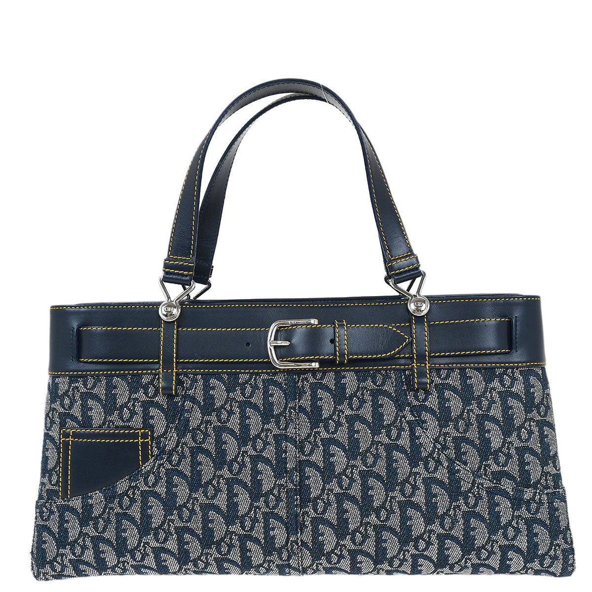 Christian Dior Navy Trotter Handbag