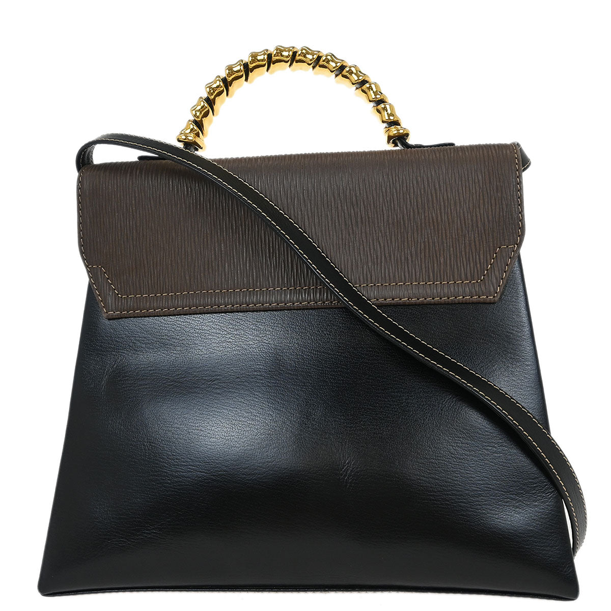 Loewe Black Leather Velasquez 2way Shoulder Handbag