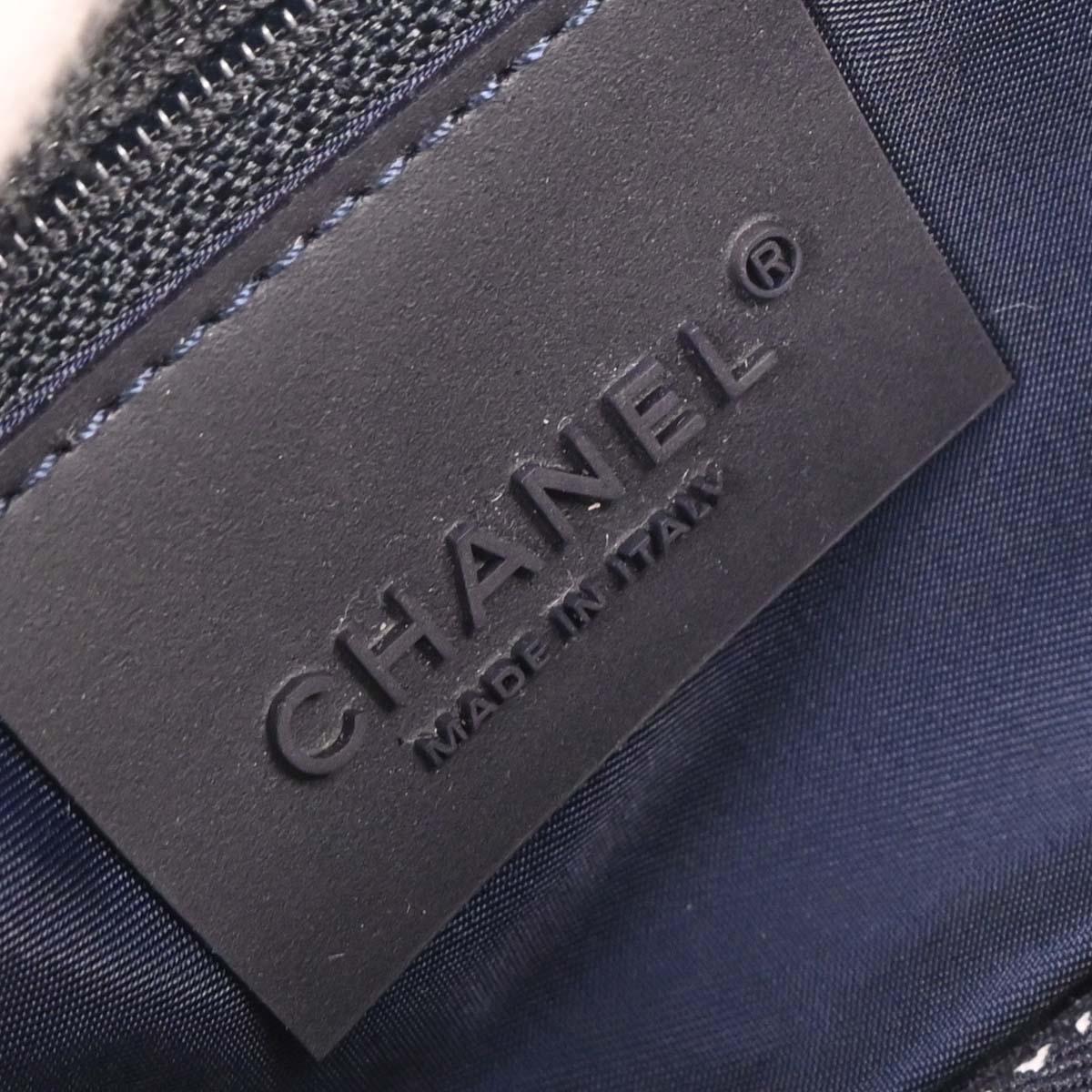 Chanel 2005-2006 Navy Mesh Sport Line Shoulder Bag
