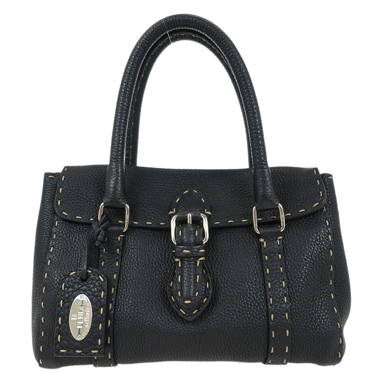 Fendi Black Leather Handbag