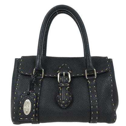 Fendi Black Leather Handbag