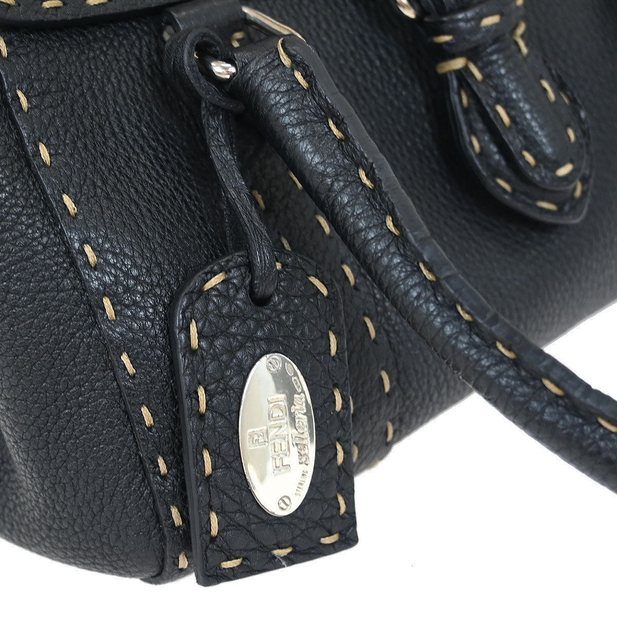 Fendi Black Leather Handbag