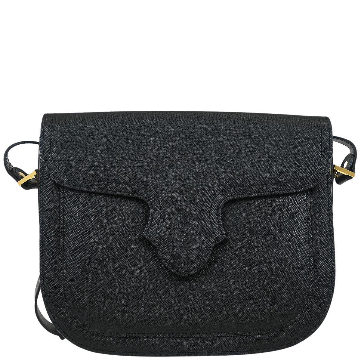 Yves Saint Laurent Black Leather Shoulder Bag