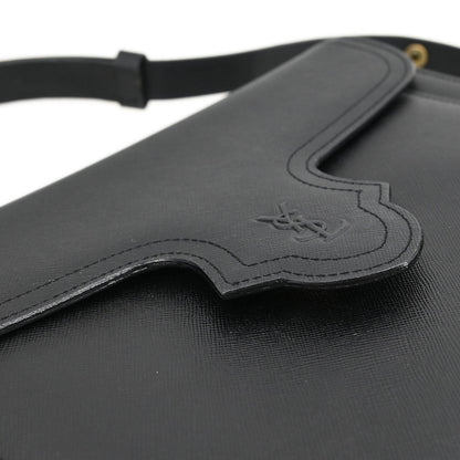 Yves Saint Laurent Black Leather Shoulder Bag