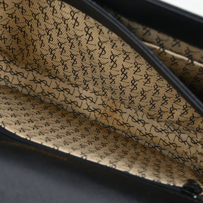 Yves Saint Laurent Black Leather Shoulder Bag