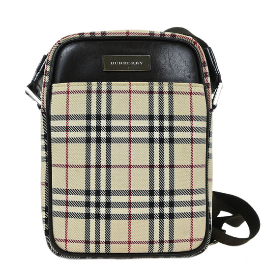 Burberry Beige Burberry Check Shoulder Bag