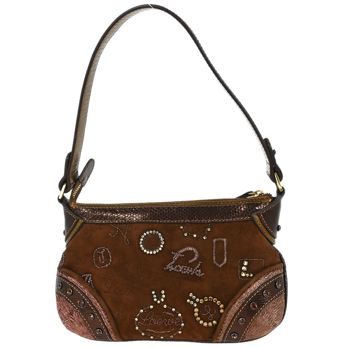 Loewe * 2007 Suede Python 160th Anniversary Handbag