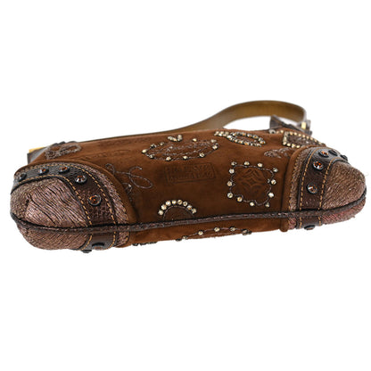 Loewe * 2007 Suede Python 160th Anniversary Handbag