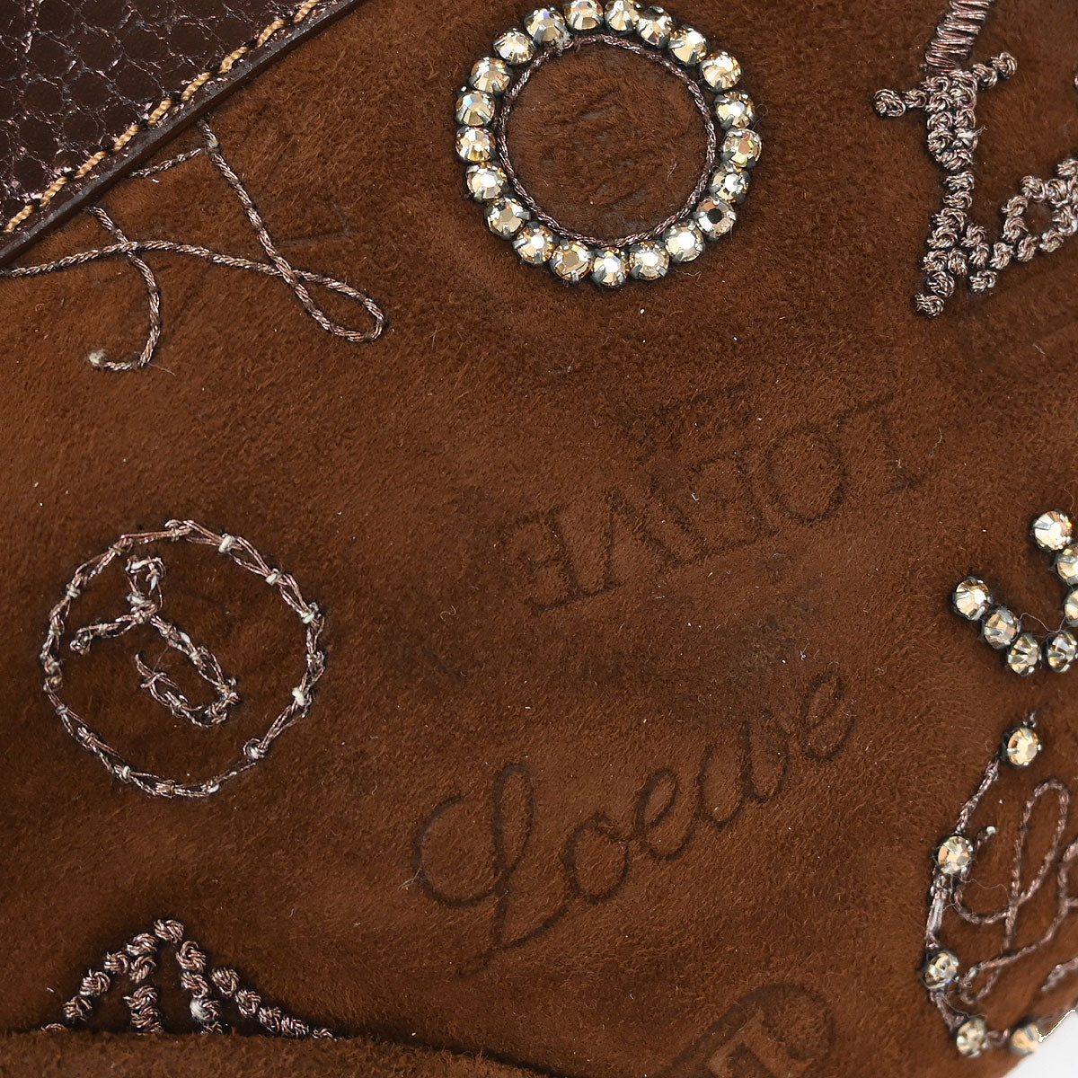 Loewe * 2007 Suede Python 160th Anniversary Handbag