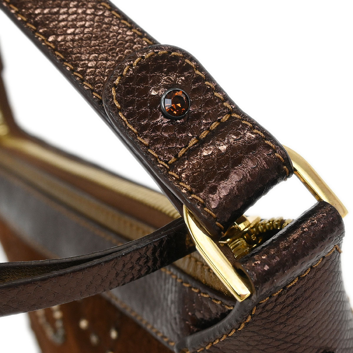 Loewe * 2007 Suede Python 160th Anniversary Handbag