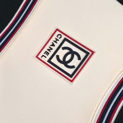 Chanel Navy Nylon Sport Line 2way Shoulder Duffle Handbag