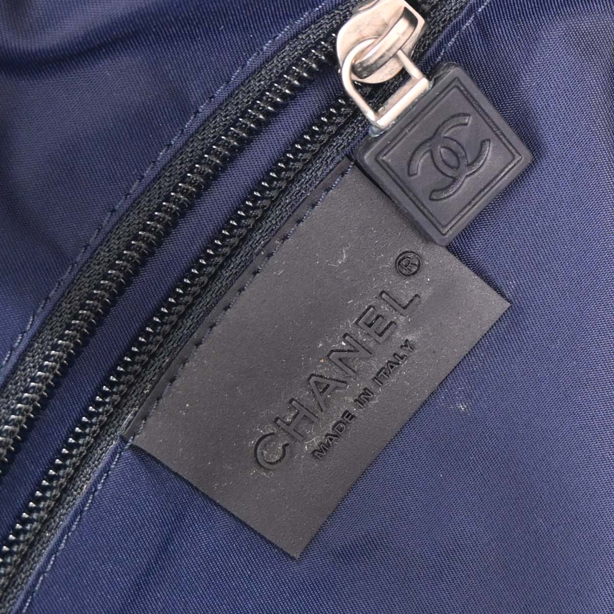 Chanel Navy Nylon Sport Line 2way Shoulder Duffle Handbag