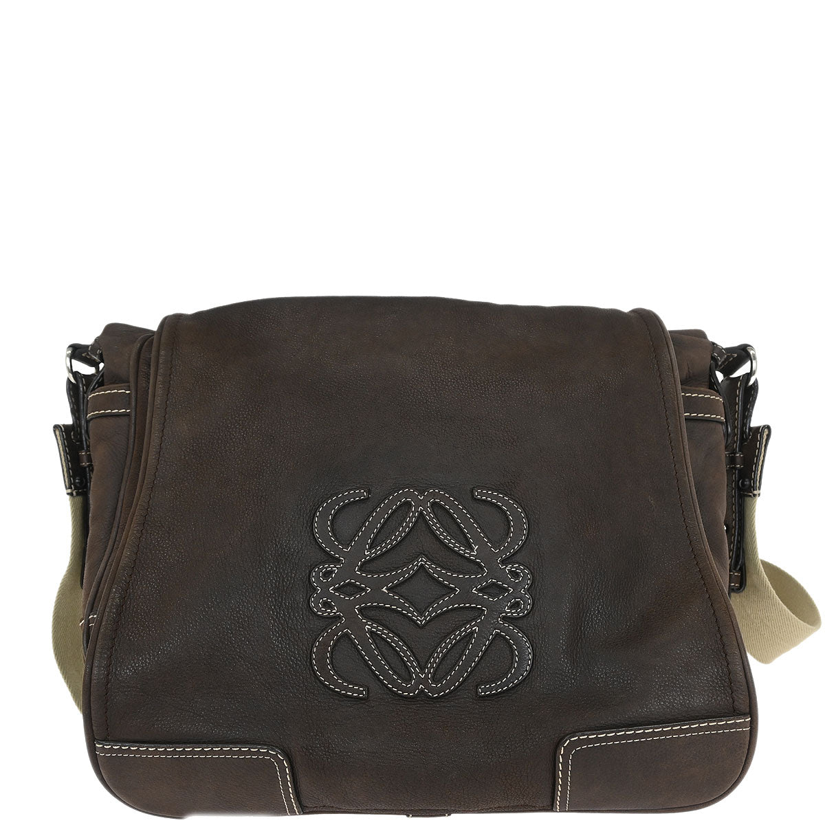 Loewe * Brown Leather Shoulder Bag
