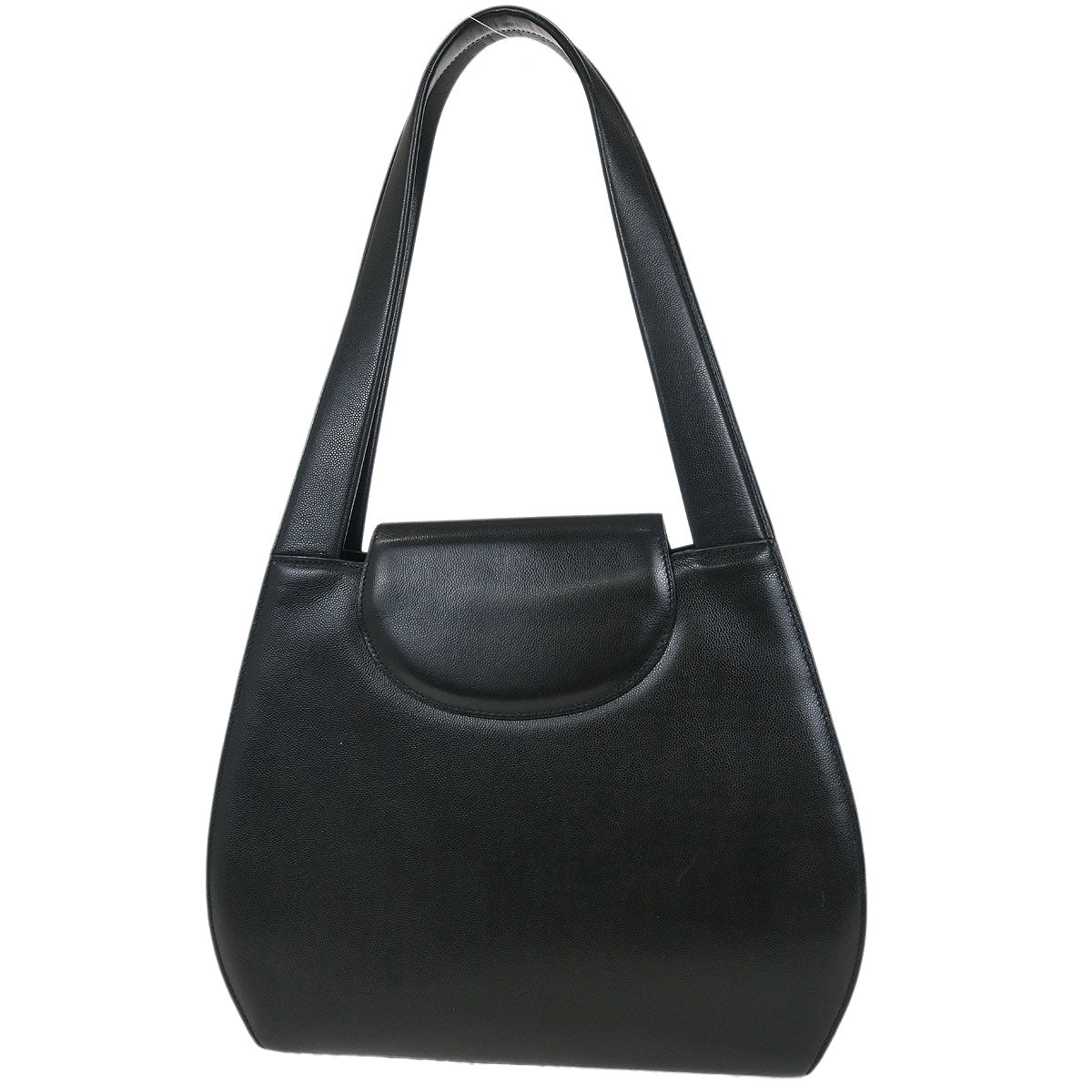 Cartier Black Leather Panthere Tote Handbag