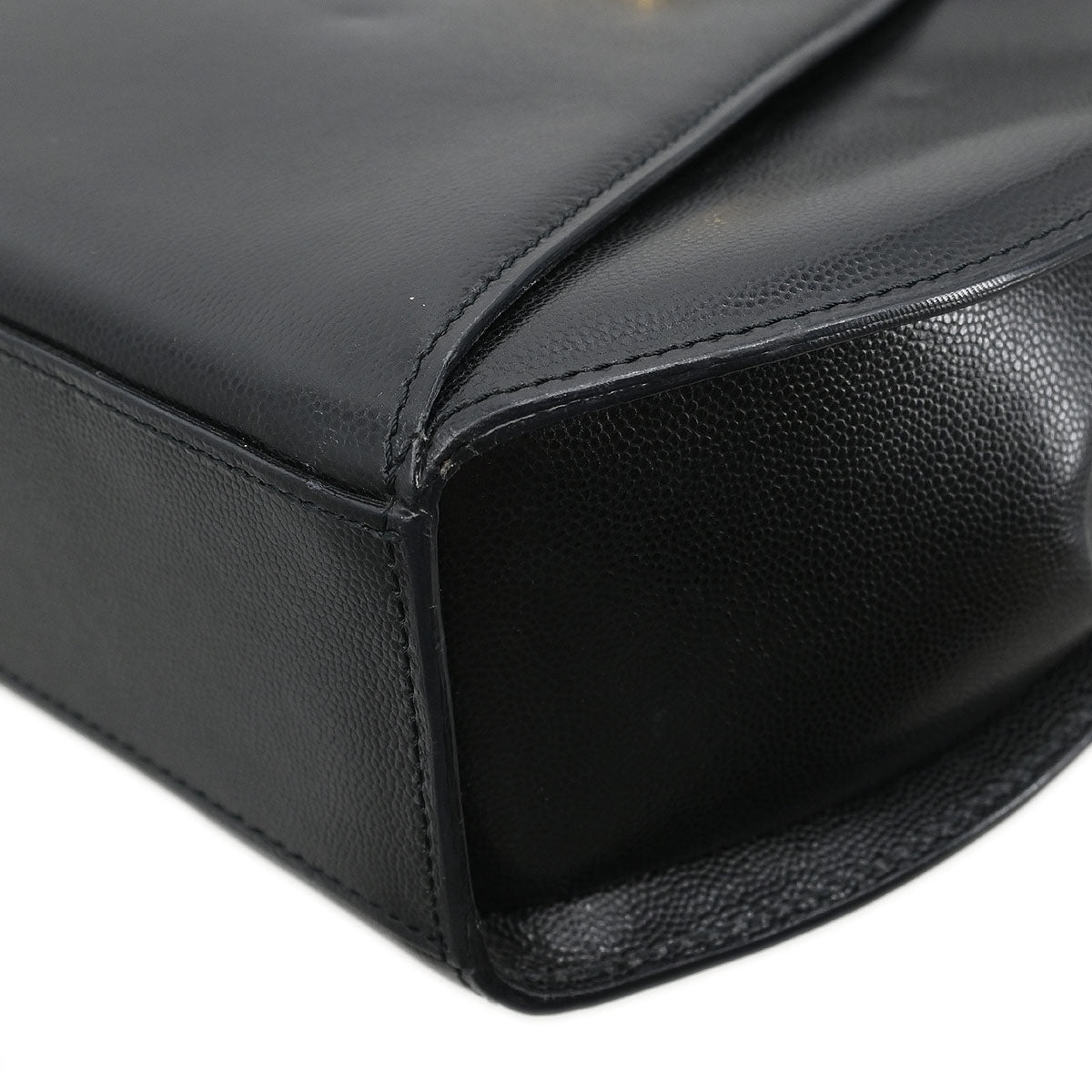 Cartier Black Leather Panthere Tote Handbag