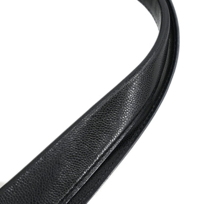 Cartier Black Leather Panthere Tote Handbag