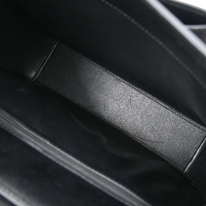 Cartier Black Leather Panthere Tote Handbag