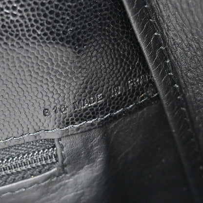 Cartier Black Leather Panthere Tote Handbag