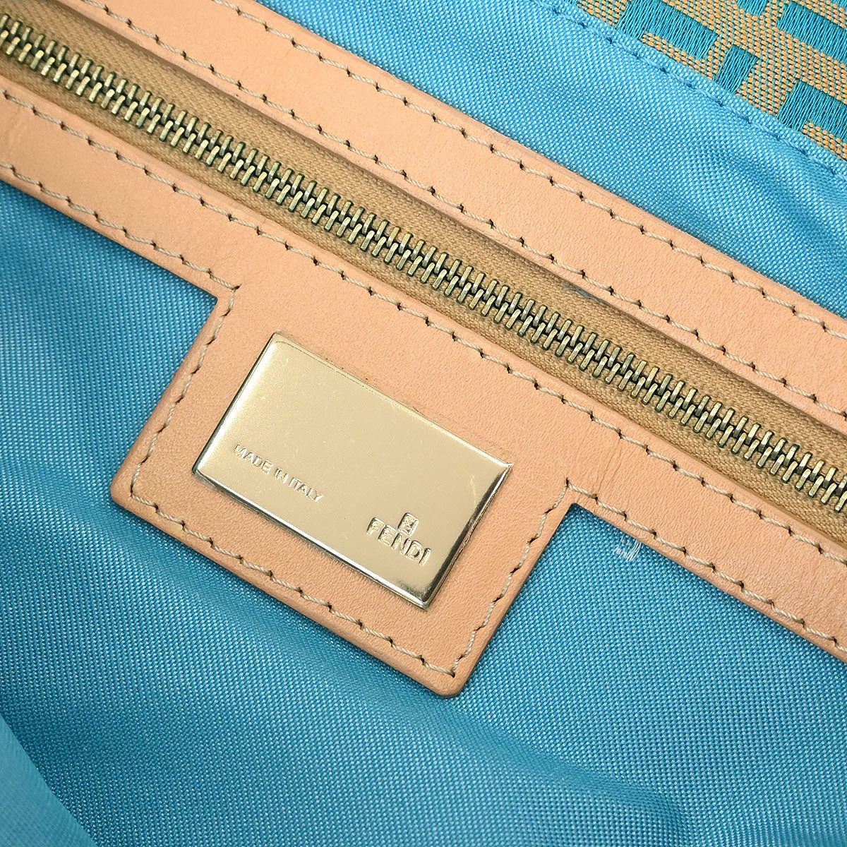 Fendi Blue Zucchino Handbag