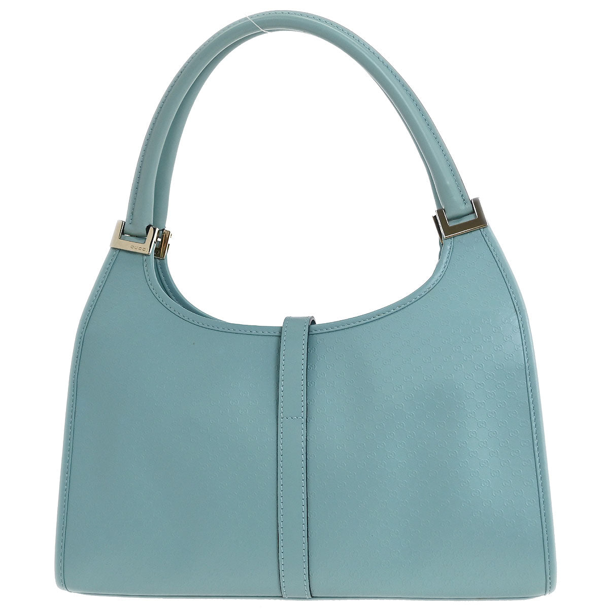 Gucci Light Blue Leather GG Jackie Handbag