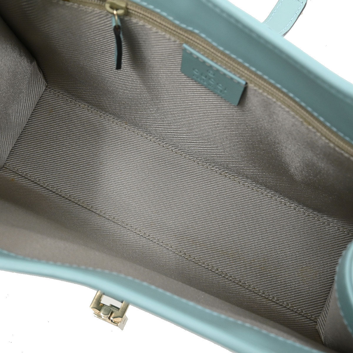 Gucci Light Blue Leather GG Jackie Handbag
