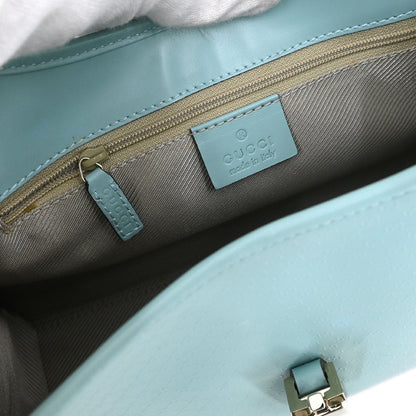 Gucci Light Blue Leather GG Jackie Handbag