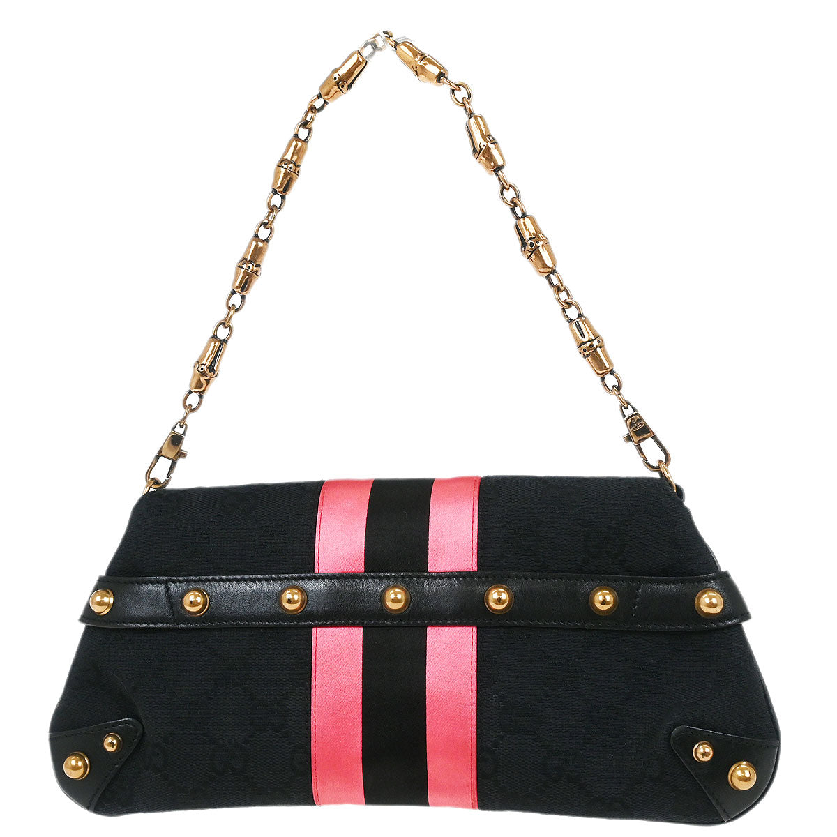 Gucci Black Canvas GG Handbag