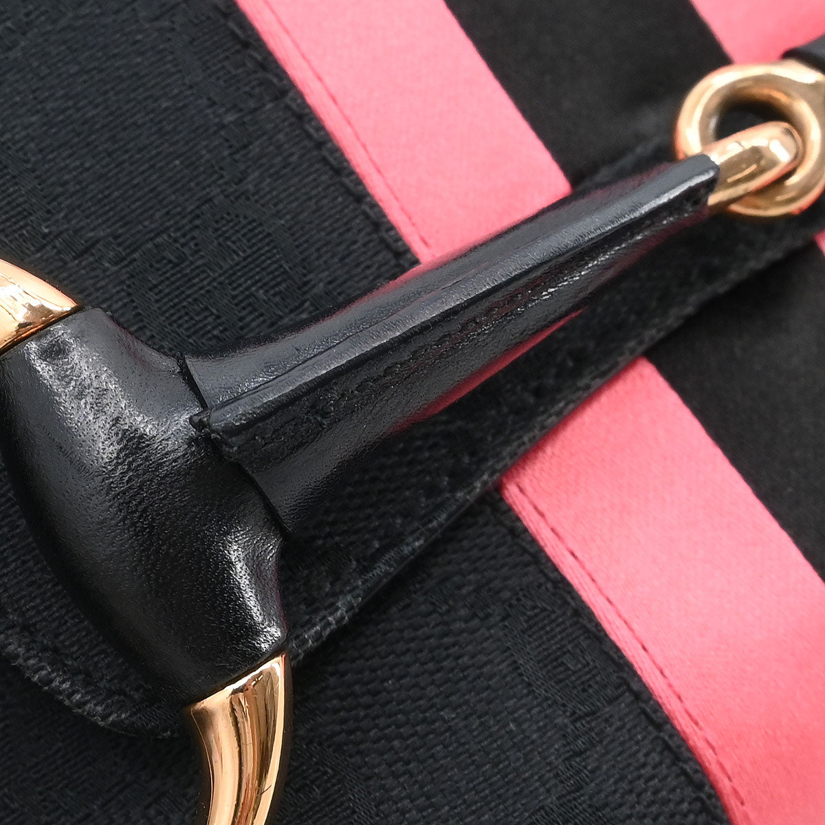 Gucci Black Canvas GG Handbag