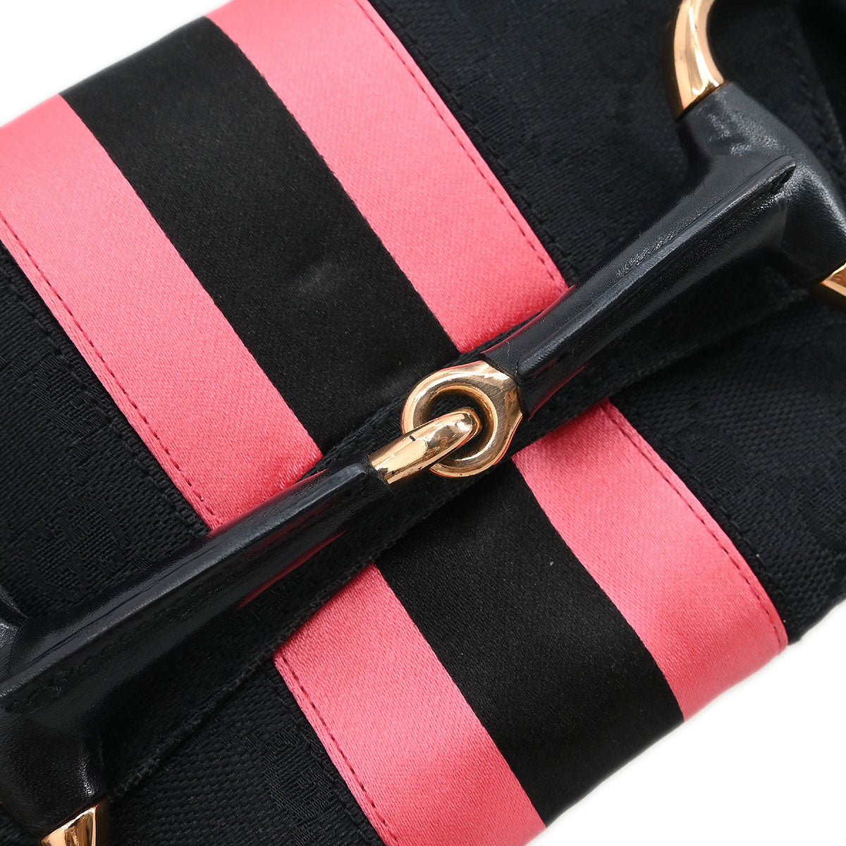 Gucci Black Canvas GG Handbag