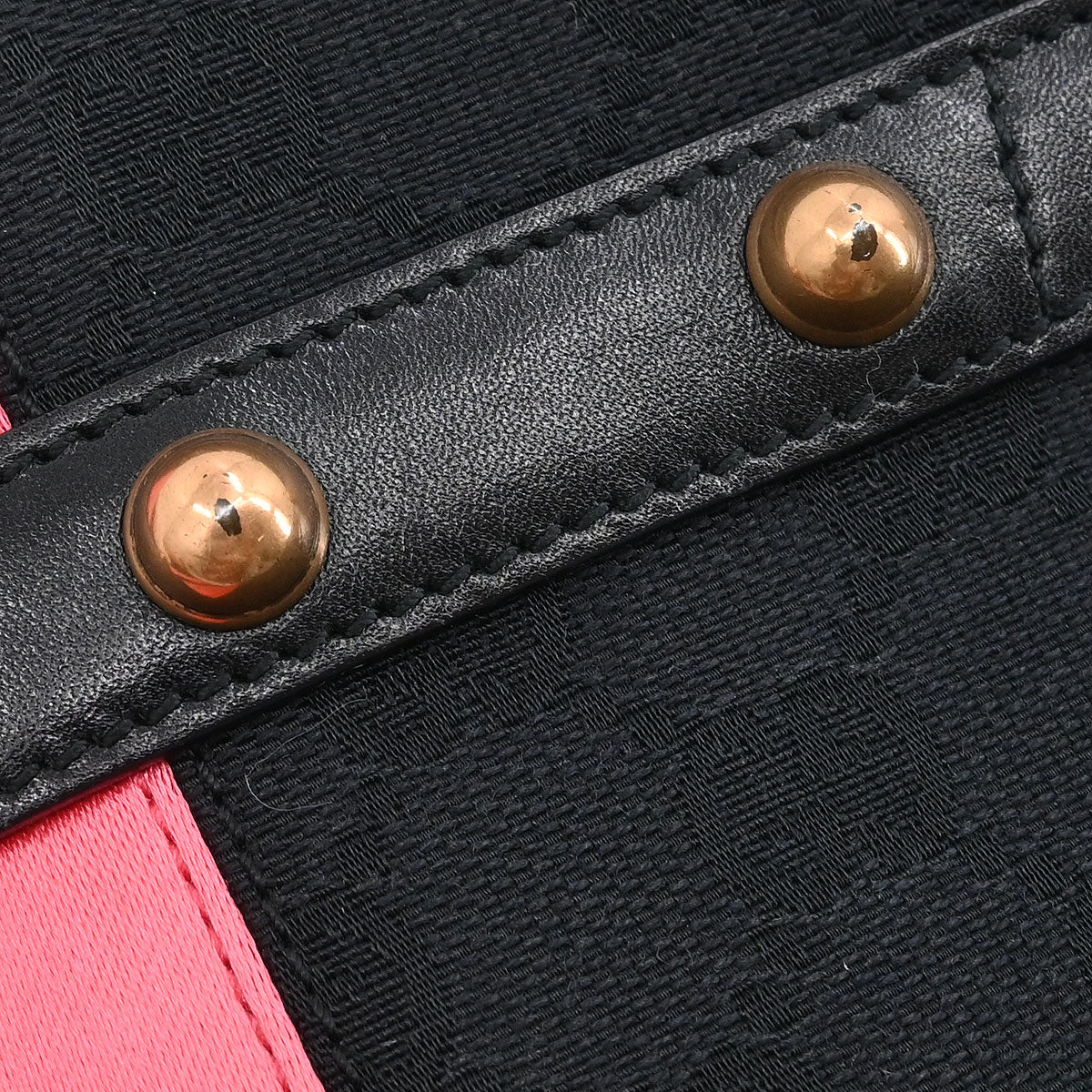 Gucci Black Canvas GG Handbag