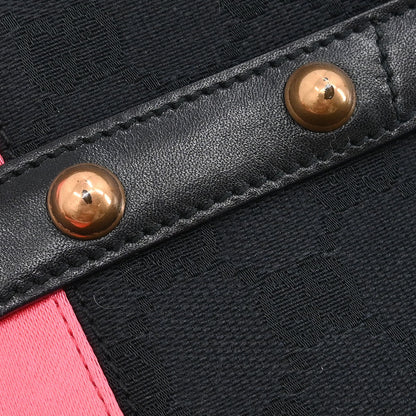 Gucci Black Canvas GG Handbag