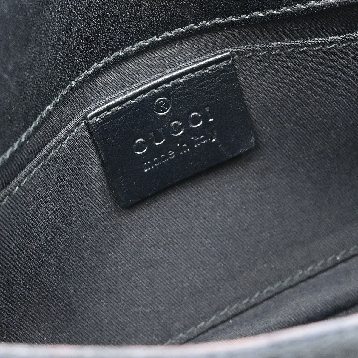 Gucci Black Canvas GG Handbag