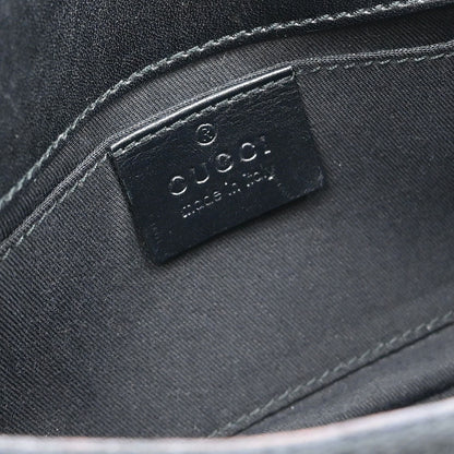 Gucci Black Canvas GG Handbag