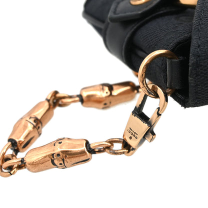 Gucci Black Canvas GG Handbag