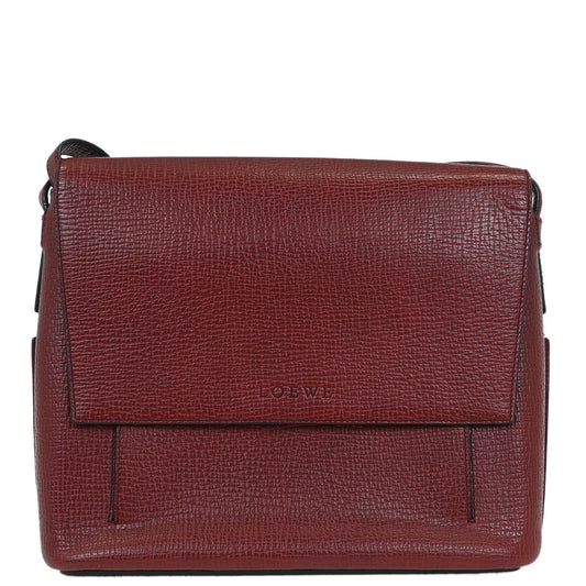 Loewe Bordeaux Leather Shoulder Bag