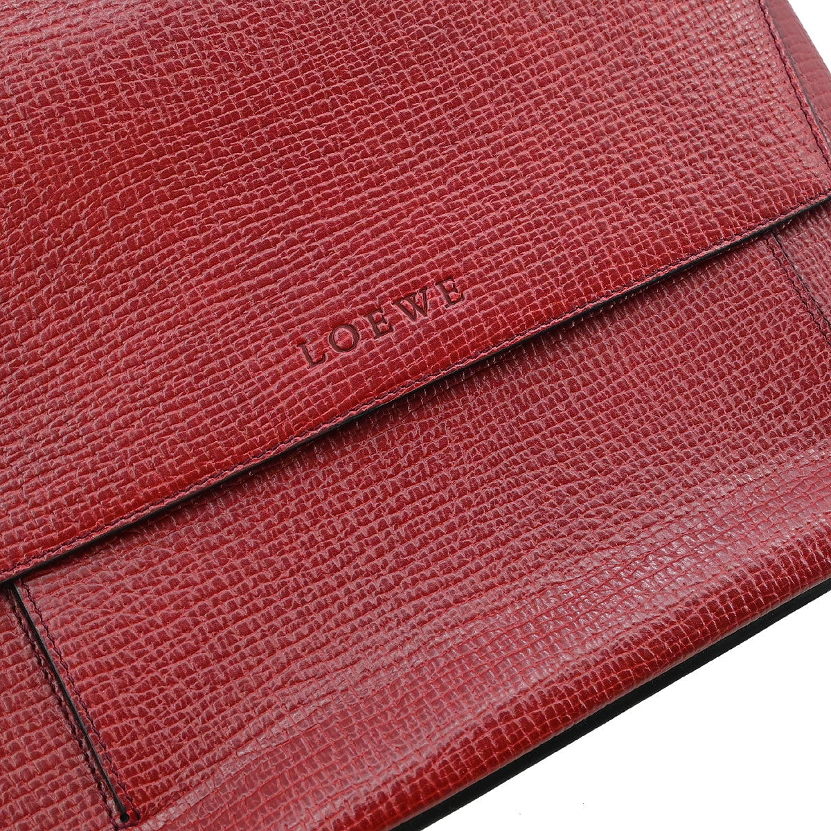 Loewe Bordeaux Leather Shoulder Bag