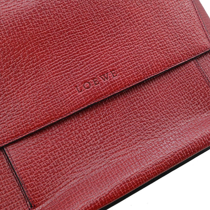 Loewe Bordeaux Leather Shoulder Bag