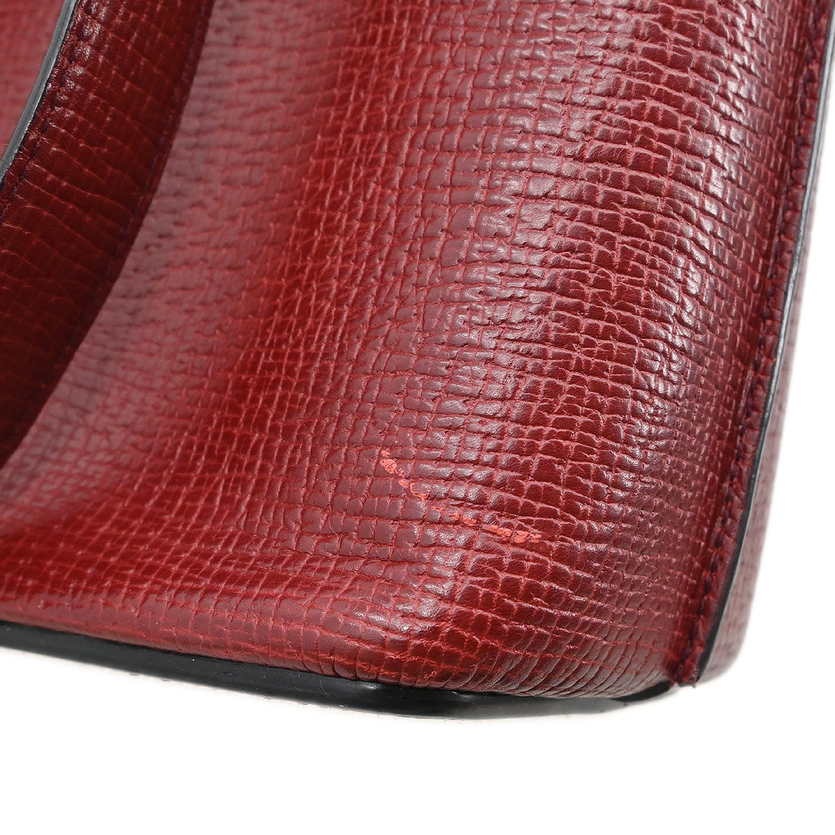 Loewe Bordeaux Leather Shoulder Bag