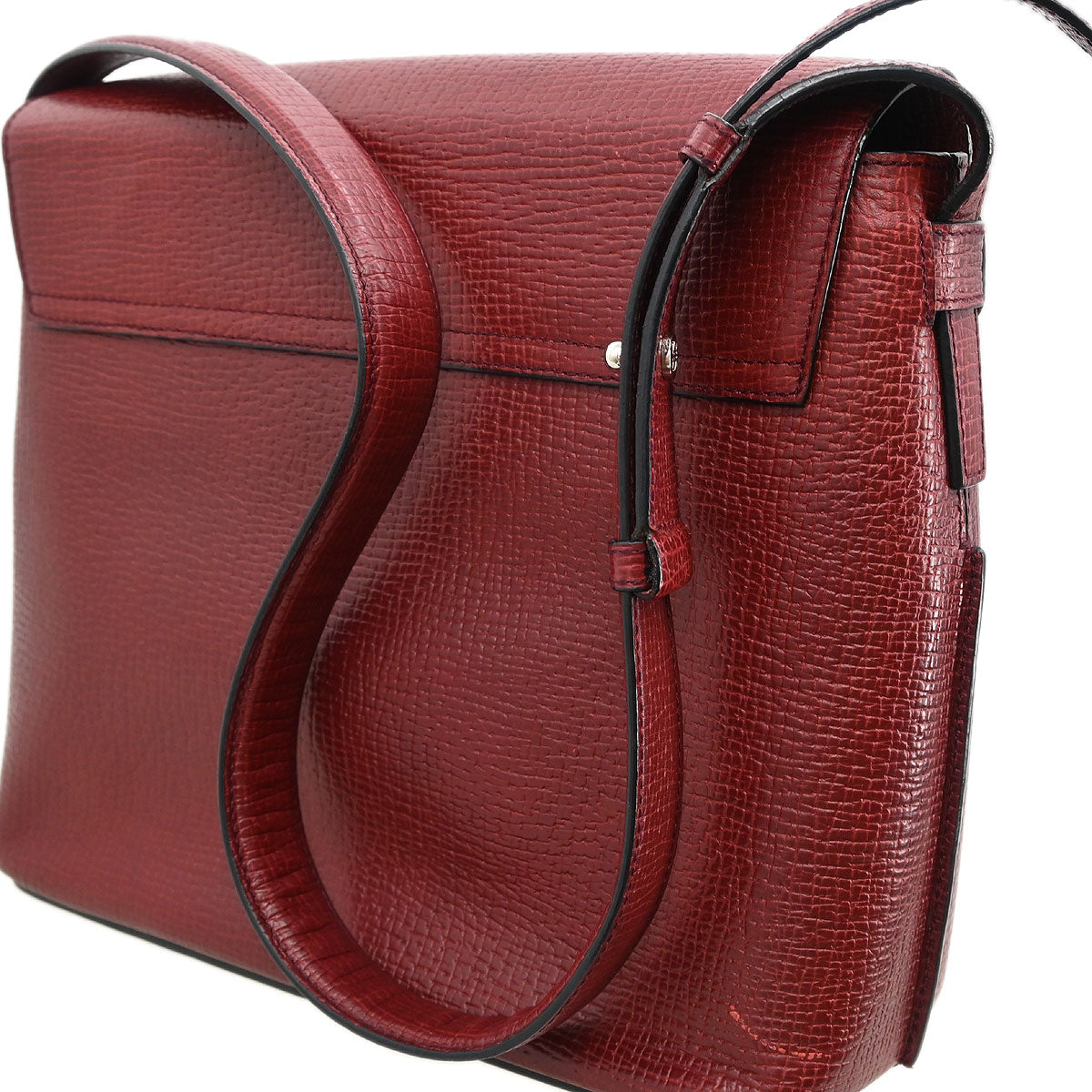 Loewe Bordeaux Leather Shoulder Bag
