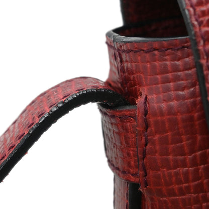 Loewe Bordeaux Leather Shoulder Bag