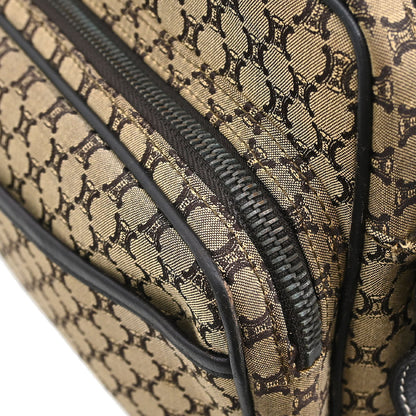 Celine * Beige Canvas Macadam Shoulder Bag