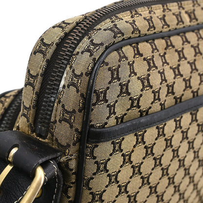 Celine * Beige Canvas Macadam Shoulder Bag