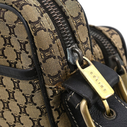 Celine * Beige Canvas Macadam Shoulder Bag