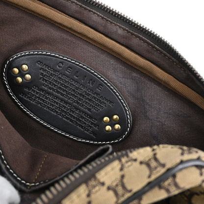 Celine * Beige Canvas Macadam Shoulder Bag