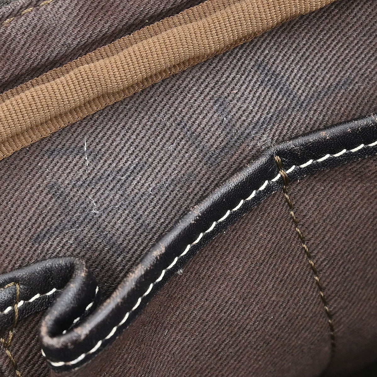 Celine * Beige Canvas Macadam Shoulder Bag