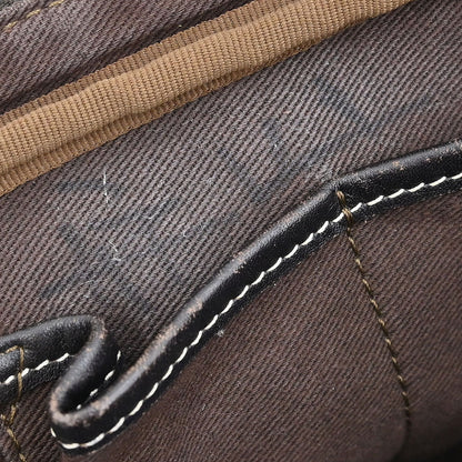 Celine * Beige Canvas Macadam Shoulder Bag