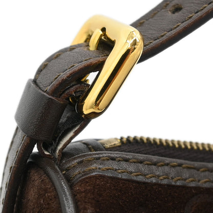 Celine Brown Suede Macadam Handbag