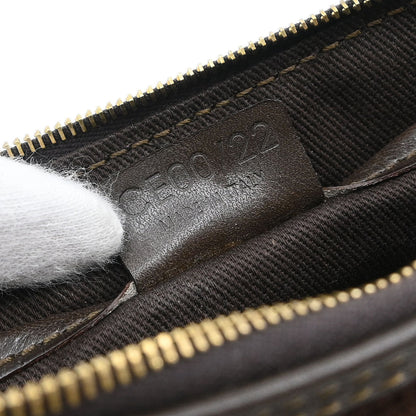 Celine Brown Suede Macadam Handbag